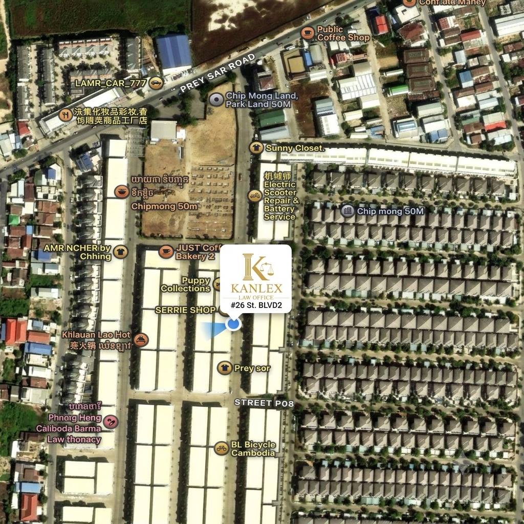 KANLEX Law Office location map
